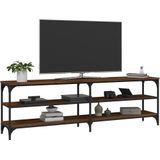 vidaXL Tv-meubel 160x30x50 cm bewerkt hout bruin eikenkleur