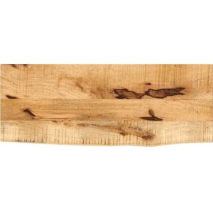 vidaXL Tafelblad met natuurlijke rand 90x40x2,5 cm massief mangohout