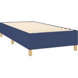 VidaXL Boxspringframe Stof Blauw 90x200 cm