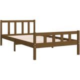 vidaXL Bedframe massief hout honingbruin 90x200 cm