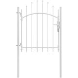 vidaXL-Poort-1x1,75-m-staal-wit