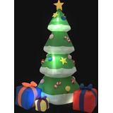 vidaXL Kerstdecoratie opblaasbaar kerstboom LED binnen/buiten 240 cm