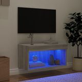 vidaXL Tv-meubel met LED-verlichting 60x30x30 cm grijs sonoma eiken
