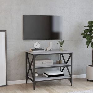 VidaXL Tv-meubel 60x40x50 cm Bewerkt Hout Grijs Sonoma Eikenkleurig