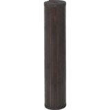 vidaXL Vloerkleed vierkant 100x100 cm bamboe donkerbruin