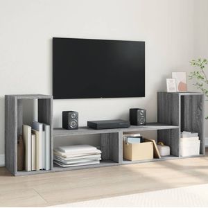 vidaXL Tv-meubelen 2 st 75x30x50 cm bewerkt hout grijs sonoma eiken