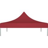 vidaXL Partytentdak 270 g/m² 3x3 m bordeauxrood