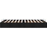 vidaXL Bedframe zonder matras 120x190 cm stof zwart
