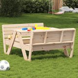 vidaXL Picknicktafel voor kinderen 88x122x58 cm massief grenenhout