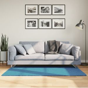 vidaXL Vloerkleed OVIEDO laagpolig 80x150 cm turquoise