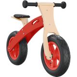 vidaXL Loopfiets voor kinderen met luchtbanden rood