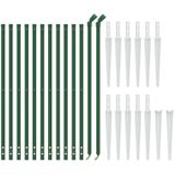 vidaXL Draadgaashek met grondankers 1,1x25 m groen