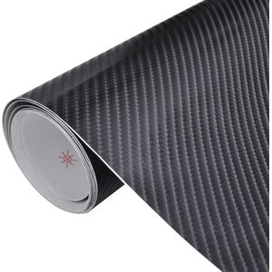 vidaXL 2 st Autofolie 4D 100x150 cm + 50x150 cm zwart