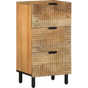 vidaXL Dressoir 40x33x75 cm massief mangohout bruin