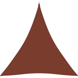 vidaXL Zonnescherm driehoekig 4,5x4,5x4,5 m oxford stof terracotta