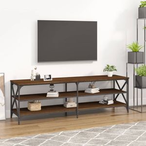 vidaXL-Tv-meubel-160x40x50-cm-bewerkt-hout-bruin-eikenkleur