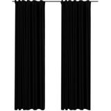 vidaXL-Gordijnen-linnen-look-verduisterend-haken-2-st-140x225-cm-zwart