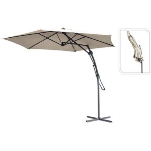 ProGarden Zweefparasol 300 cm Taupe - Stijlvolle Schaduwoplossing