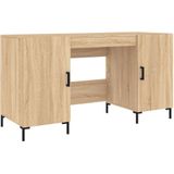 VidaXL Bureau 140x50x75 cm Bewerkt Hout Sonoma Eikenkleurig