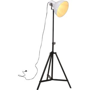 vidaXL Vloerlamp 25 W E27 61x61x90/150 cm wit