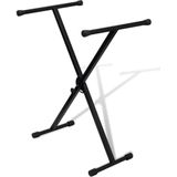 vidaXL Keyboardstandaard verstelbaar enkelvoudig X-frame