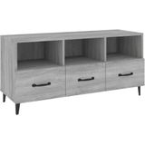 vidaXL-Tv-meubel-102x35x50-cm-bewerkt-hout-grijs-sonoma-eikenkleurig