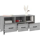 vidaXL-Tv-meubel-102x35x50-cm-bewerkt-hout-grijs-sonoma-eikenkleurig