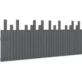 vidaXL-Hoofdbord-wandmontage-204x3x80-cm-massief-grenenhout-grijs