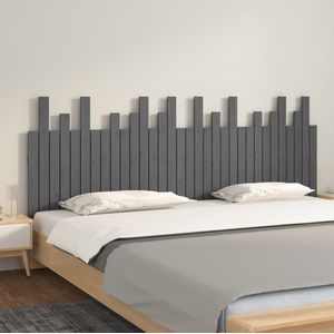 vidaXL-Hoofdbord-wandmontage-204x3x80-cm-massief-grenenhout-grijs