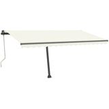 vidaXL Luifel vrijstaand automatisch 450x300 cm crèmekleurig