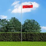 vidaXL Vlag Polen 90x150 cm