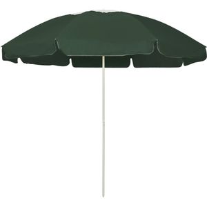 vidaXL Strandparasol 240 cm groen