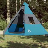 vidaXL Tent 7-persoons waterdicht blauw