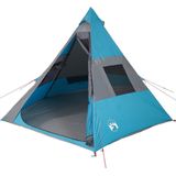 vidaXL Tent 7-persoons waterdicht blauw