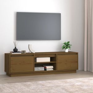 vidaXL-Tv-meubel-140x35x40-cm-massief-grenenhout-honingbruin