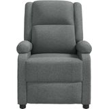 vidaXL Massagestoel stof donkergrijs