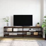 vidaXL-Tv-meubel-180x30x50-cm-bewerkt-hout-metaal-gerookt-eikenkleurig