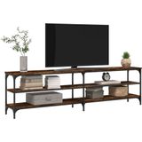 vidaXL-Tv-meubel-180x30x50-cm-bewerkt-hout-metaal-gerookt-eikenkleurig
