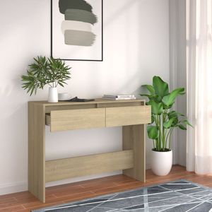 vidaXL Wandtafel 100x35x76,5 cm bewerkt hout sonoma eikenkleurig