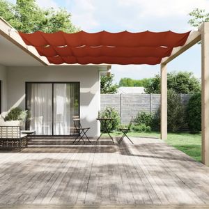 vidaXL Luifel verticaal 180x600 cm oxford stof terracottakleurig