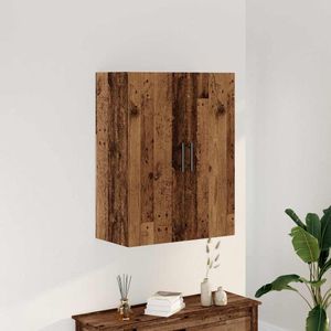 vidaXL Wandkast 69,5x34x90 cm oud houtkleurig
