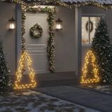 vidaXL Kerstverlichting kerstboom met grondpinnen 115 LED's 90 cm