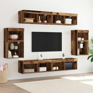 vidaXL - Draagbare Plank - Oude Hout - 2 Stuks - Engineered Hout