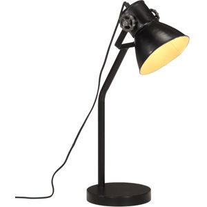vidaXL Bureaulamp 25 W E27 17x17x60 cm zwart