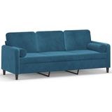 vidaXL-Driezitsbank-met-sierkussens-180-cm-fluweel-blauw