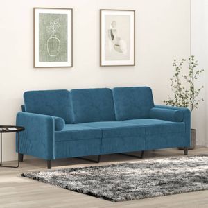 vidaXL-Driezitsbank-met-sierkussens-180-cm-fluweel-blauw