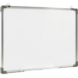 vidaXL Whiteboard magnetisch 70x50 cm staal wit