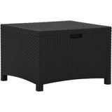 VidaXL Tuinbox 60x54x41 cm - PP Rattan Grafietkleurig