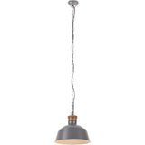 vidaXL Hanglamp industrieel E27 32 cm grijs