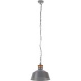 vidaXL Hanglamp industrieel E27 32 cm grijs